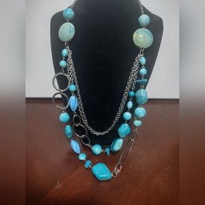 Blue necklace